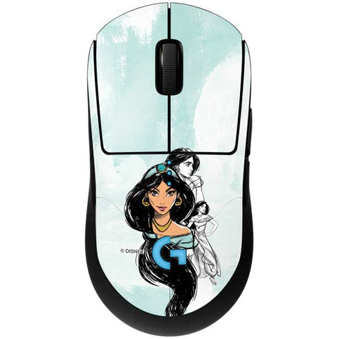 Disney Princess Jasmine Sketch G Pro Wireless Gaming Mouse Skin